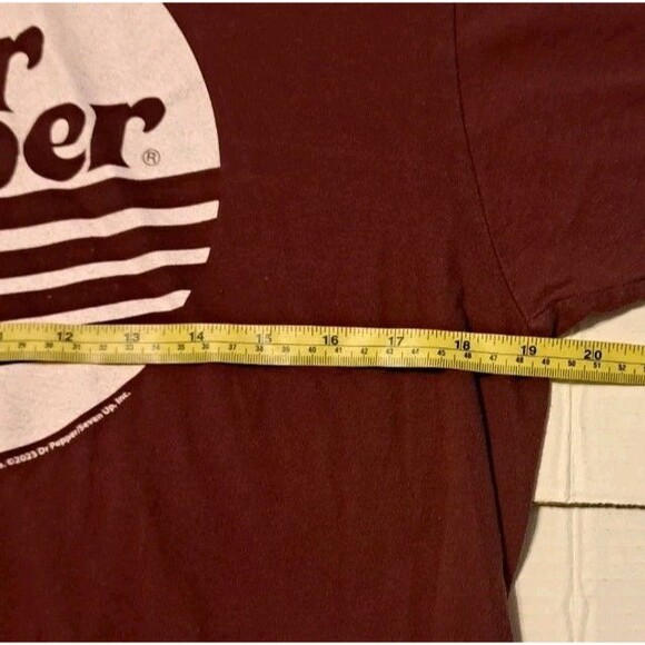 Drink Dr Pepper Logo Men’s Large Cotton T-Shirt Soda Logo Graphic Tee Luv Design - Picture 4 of 5